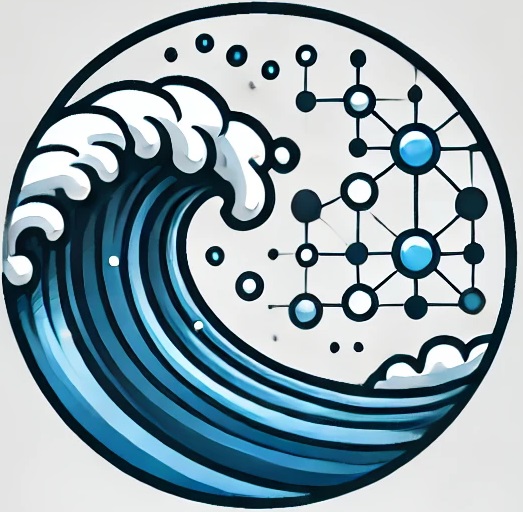 Ocean Waves Tech Logo