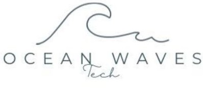 Ocean Waves Tech Logo